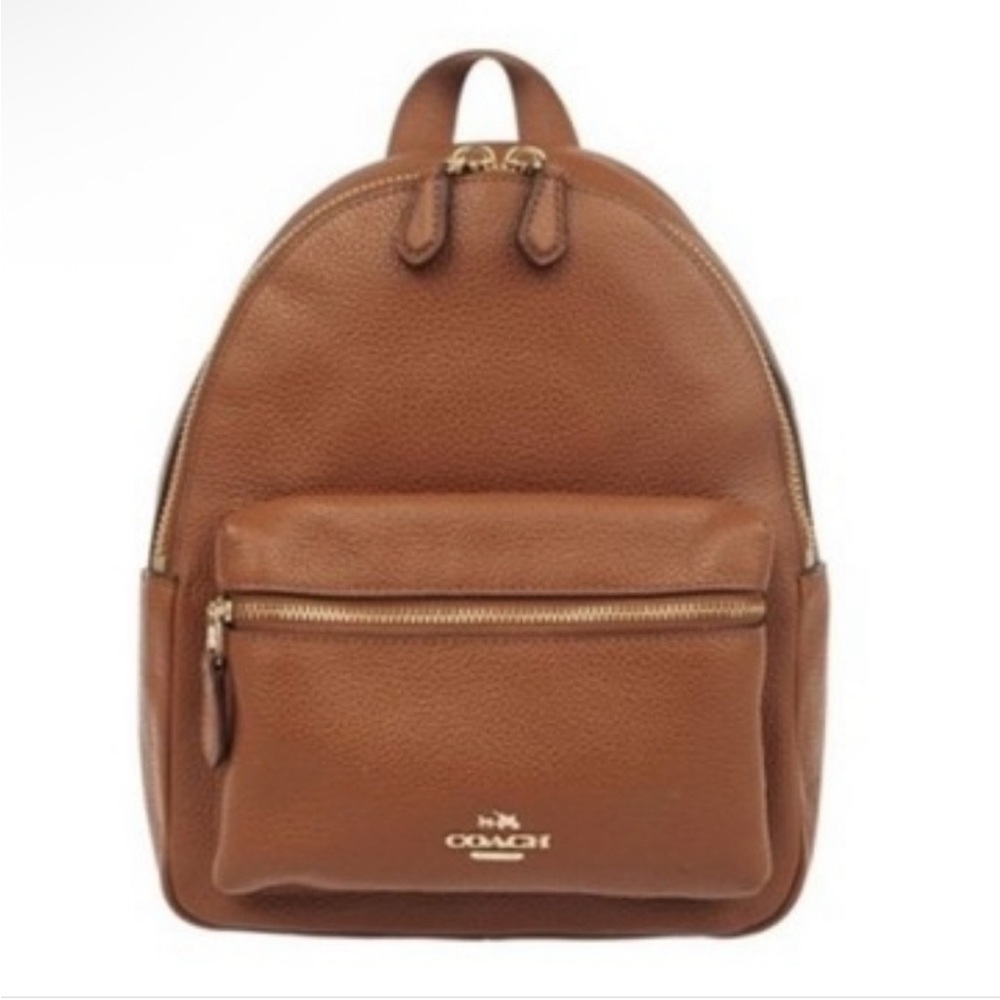 EUC Coach Charlie Saddle Leather Brown Backpack 14"